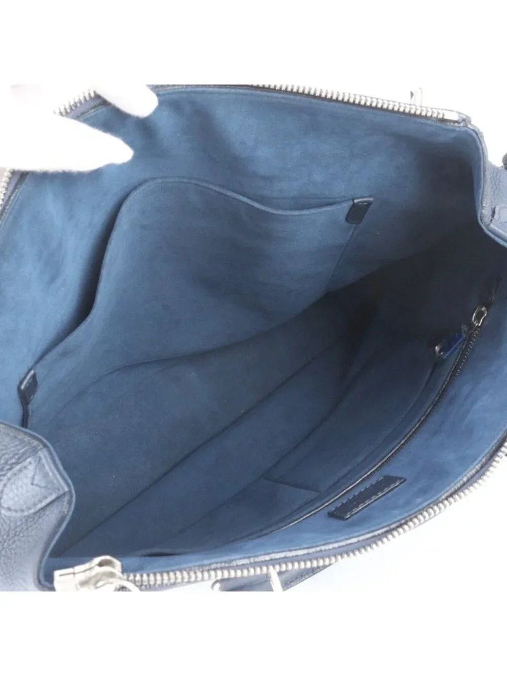 Louis Vuitton Greenwich Zipped Tote Bag Cuir Taurillon Leather Marine